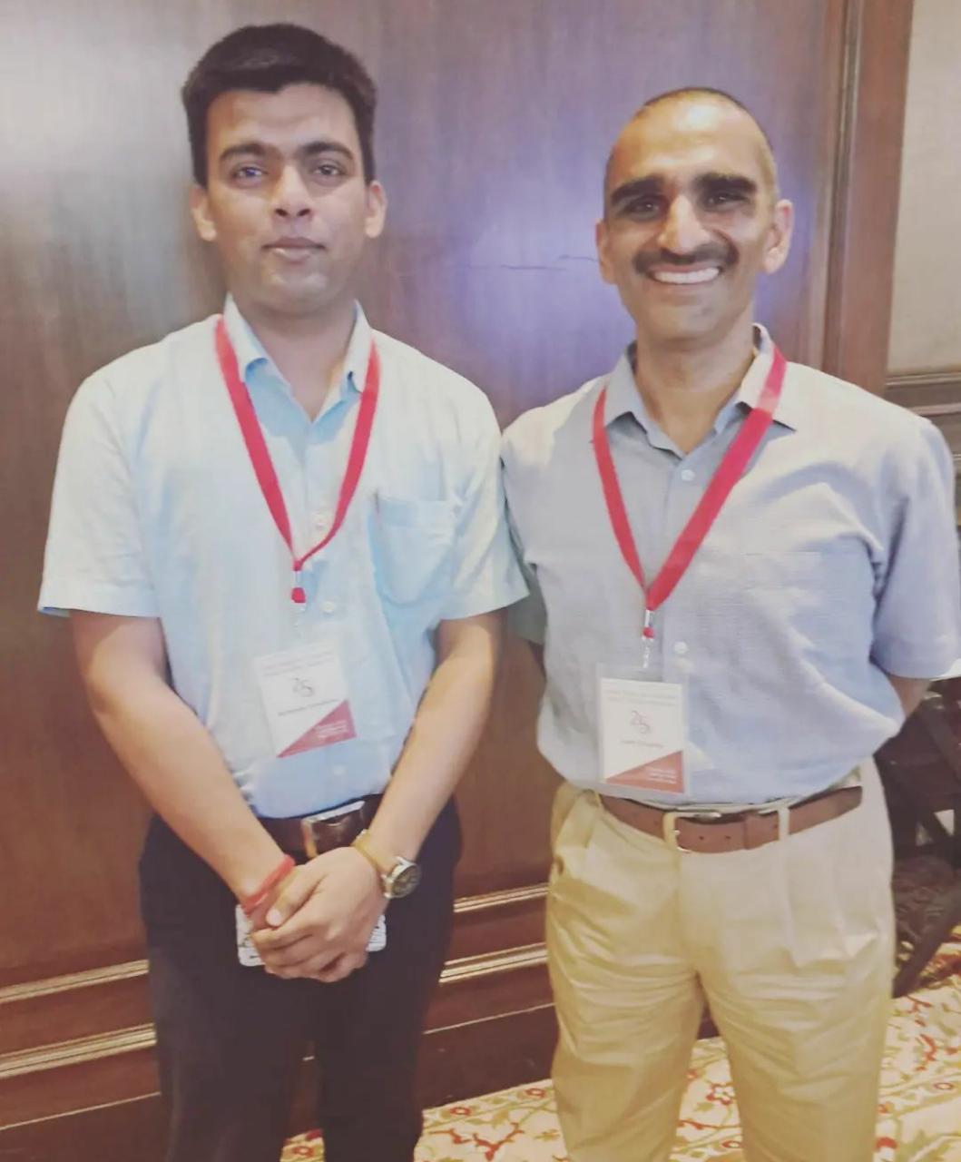 Avanindra Srivastava with Colonel Samir Srivastava